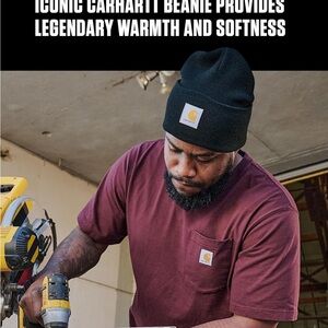 Carhartt Charcoal Rib-Knit Beanie